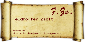 Feldhoffer Zsolt névjegykártya